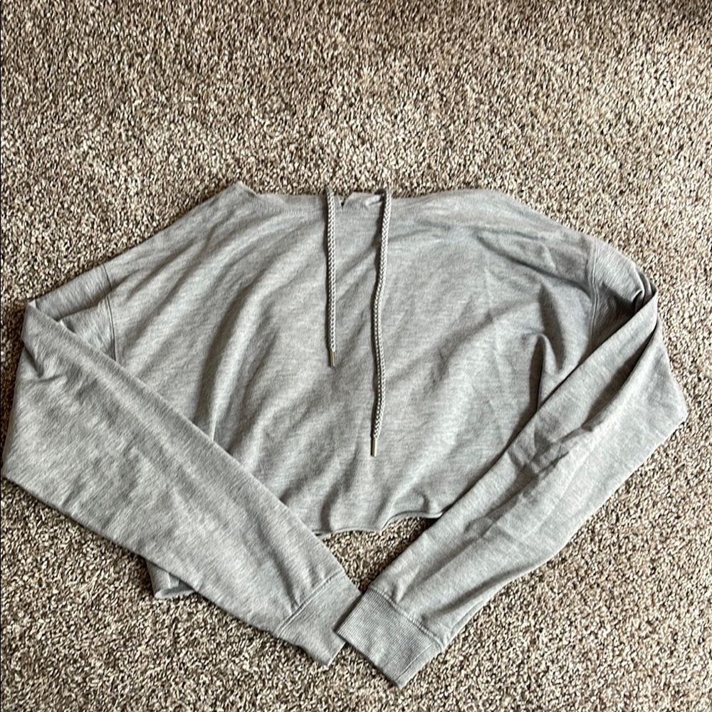 Women’s Lightweight Gray Cropped Hoodie